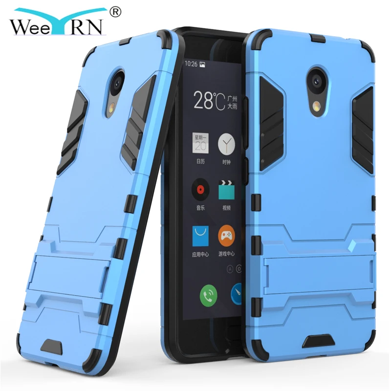 

WeeYRN 3-in-1 Hybrid Shockproof Military Case Meizu M5S / M5C Armor Hard Stand Case Meizu M5S Heavy Duty Back Cover M5C Fundas
