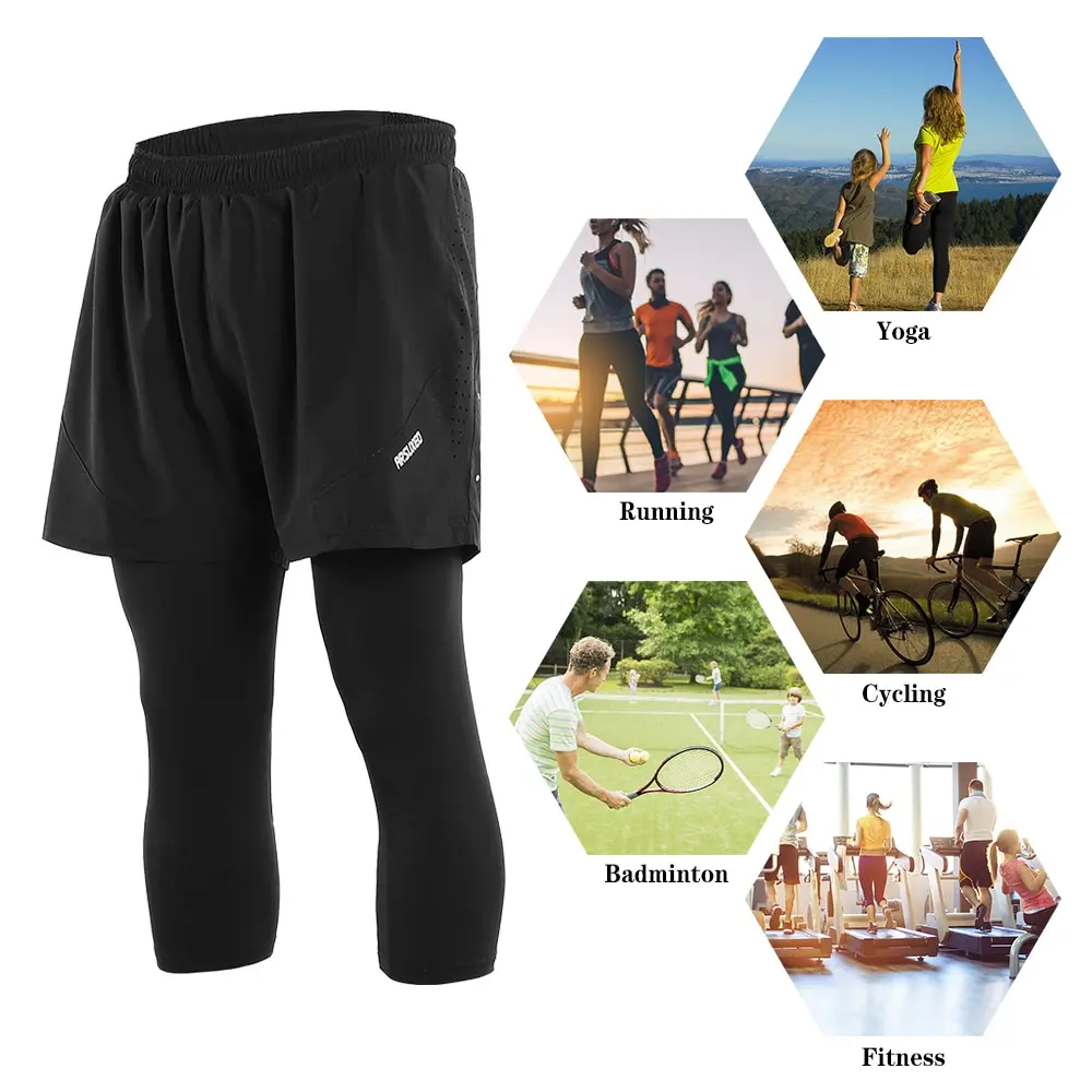 Arsuexo männer 2 in 1 Laufhose Männer Ausbildung Marathon Quick Dry Fitness Gym Training Workout Shorts Leggings Baseball hosen