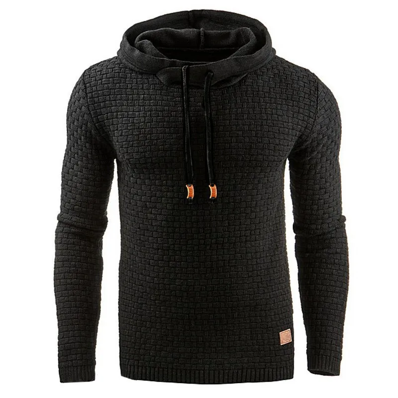 

Sweaters Men 2019 Fashion Brand Solid Hooded Mens Sweater Long Sleeve Tracksuit Pullovers Casual Sweater Men Sportswear Big Size
