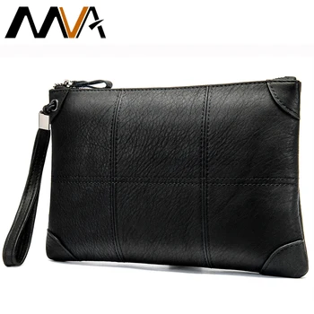 

MVA Men's Clutch Bags Genuine Leather Men's Wallet Male Purse for Man Hand Bag Large Capacity Wallet Bussiness Day Clutch Bag