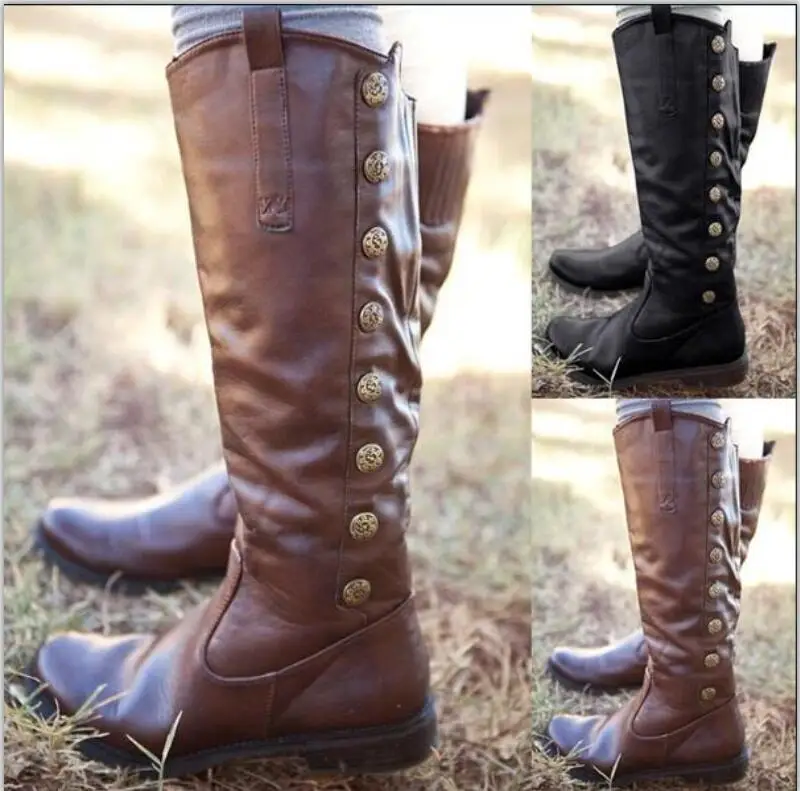 leather boots fashion