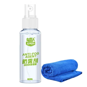 

Glass Antifogging Agent Automotive Glass Window Bathroom Anti-fog Defogging Long-acting 45 Days 100ml With Towel