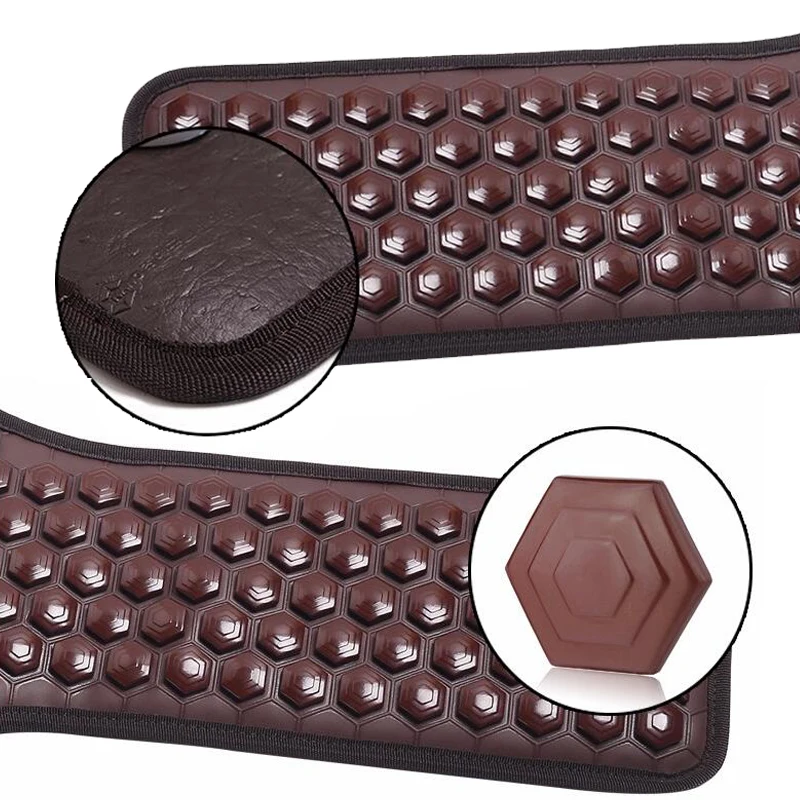US $139.86 Body Massager Warming Palace Heated waist plate Jade Maifan Stone Tourmaline Health Care Far Infrared Belt