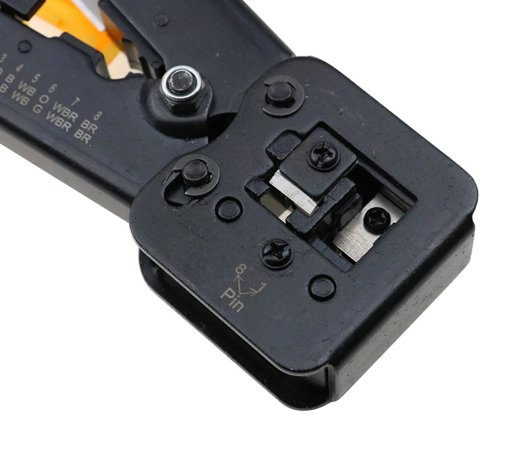 RJ45 크림 퍼 핸드 네트워크 도구 펜치 RJ12 cat5 cat6 8p8c 케이블 스트리퍼 클램프 집게 클립 멀티 기능