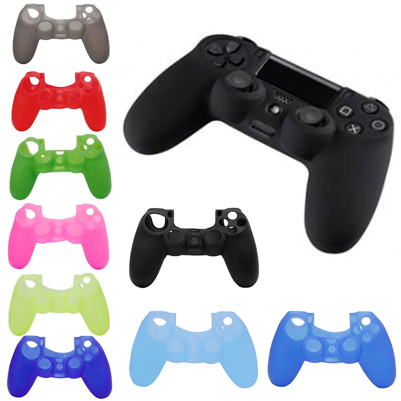 

OOTDTY 1Pc Soft Silicone Case Skin Cover Protection for Sony PS4 Controller Grip Handle Wholesale dropshipping