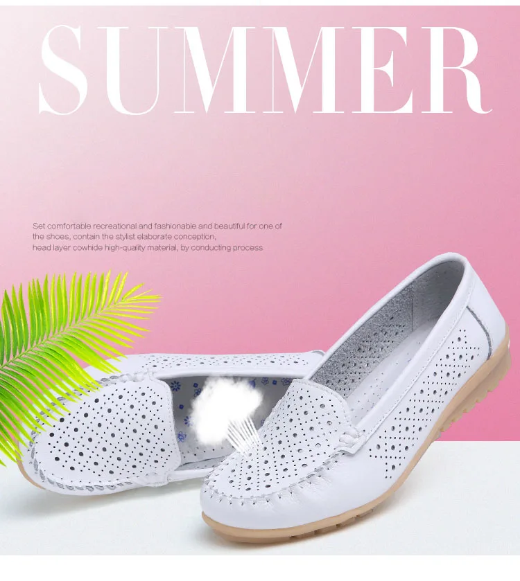 AH 168-New Arrival Cow Leather Women Loafers-1