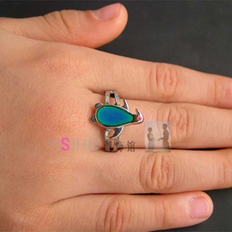 Stainless Steel Magic Mood Ring Temperature Changing Color Emotion Feeling Rings For Women/Men Couple penguin Jewelry | Украшения и