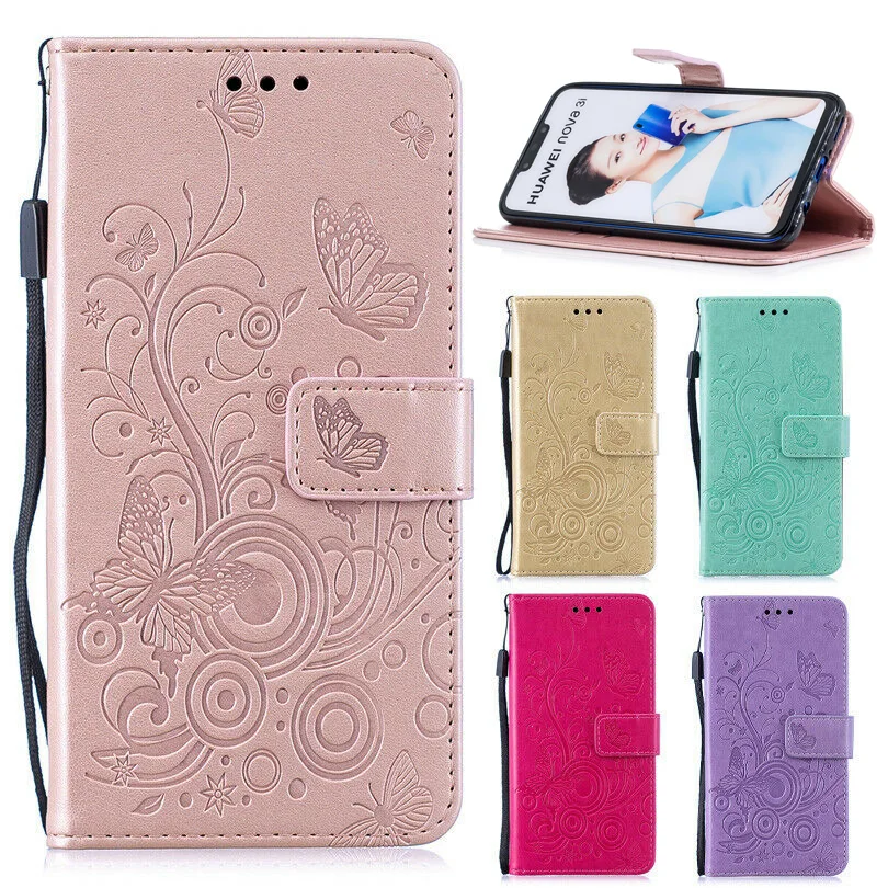 Phone Case For Huawei P Smart 2019 Nova 3 3i P30 Pro P20 Lite Honor 8 9 10 Pattern Flip Leather Wallet Skin |