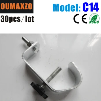 

30pcs/lot Heavy duty hook iron truss tigger clamp stage light moving head led par hook style Eye Ring Coupler Pro O-Clamp