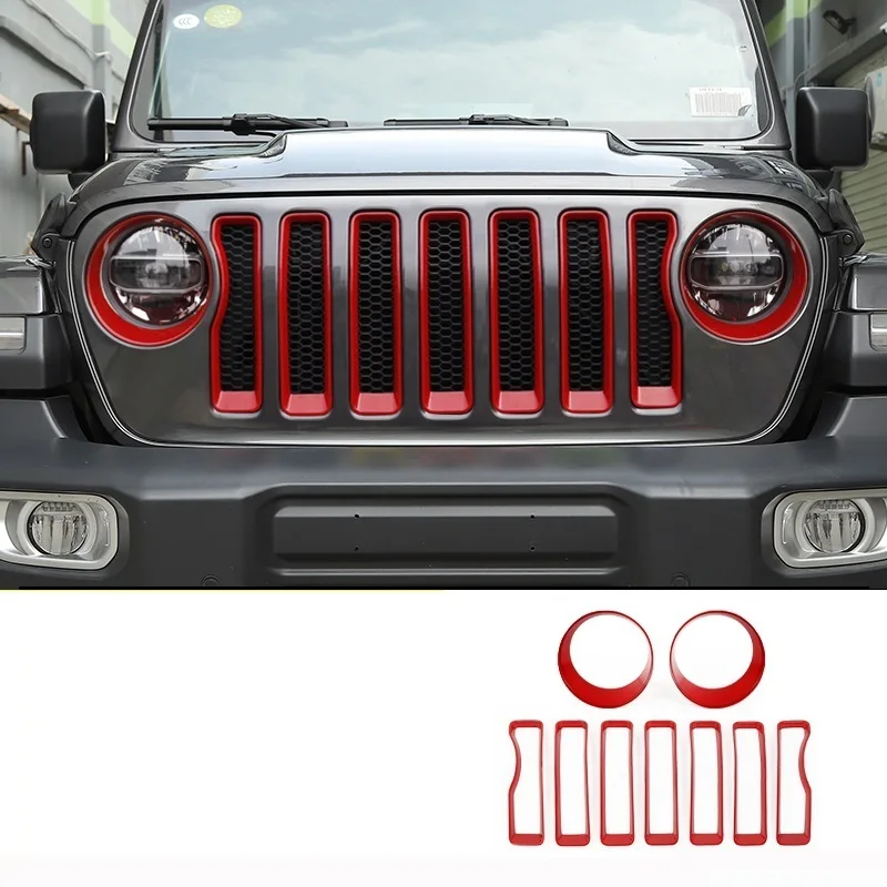 

Automovil Automobile Modified Door Grille Exterior Dashing Modification Car Styling Sticker Strip 18 FOR JEEP Wrangler