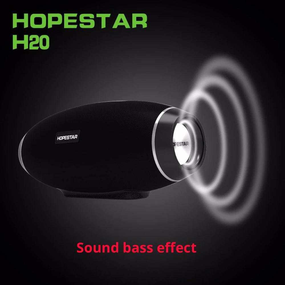 Hopestar الرجبي مكبر صوت واقٍ من الماء يعمل بالبلوتوث باس العمود اللاسلكية تلفزيون محمول الكمبيوتر صندوق الصوت في الهواء الطلق boombox مضخم صوت ستي...