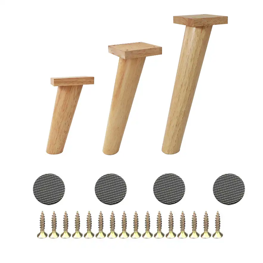 4pcs Wooden Sofa Legs Finished Furniture Feet Replacement Universal Coffee Table Buffet Bedside Cabinet Cupboard 4pcs Wooden Sofa Legs Finished Furniture Feet Replacement Universal Coffee Table Buffet Bedside Cabinet Cupboard