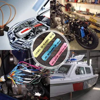 

Balight 200PCS Heat Shrink Connectors Kit Insulated Waterproof Electrical Marine Automotive Wire Crimp Terminals