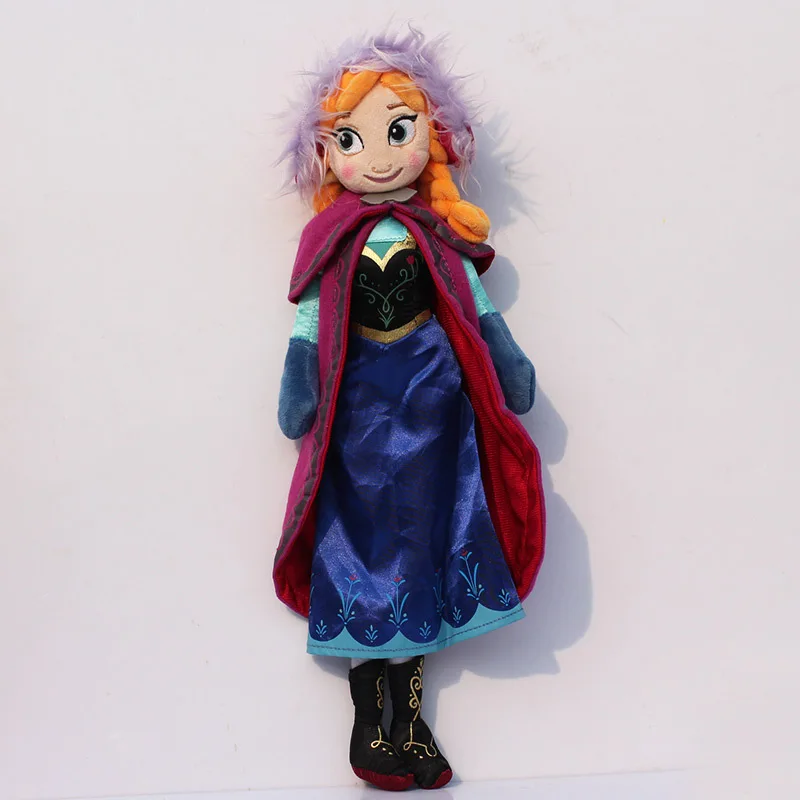 1 шт. 40 см принцесса плюшевые игрушки кукла милая принцесса Эльза Плюшевая Кукла Анна плюшевая кукла игрушка мягкие игрушки Brinquedos подарок для девочек - Цвет: 40cm Anna