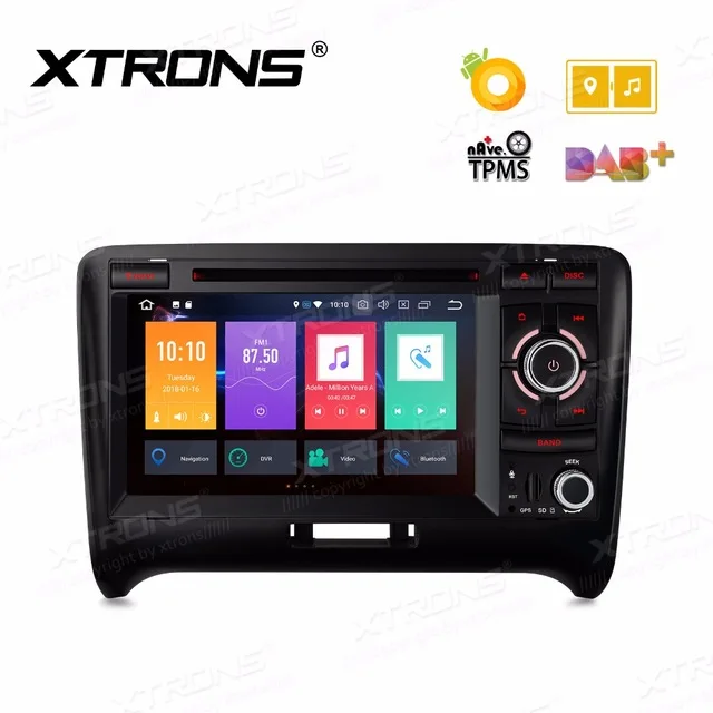 2 Din 7 &quotAndroid 8 0 Восьмиядерный радио GPS навигация автомобильный DVD плеер для Audi TT MK2 8J