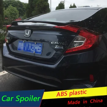 

For 2016-2017 Honda Civic Spoiler High Quality ABS Material Car Rear Wing Primer Sport Spoiler For New 10th Sedan Civic Spoiler