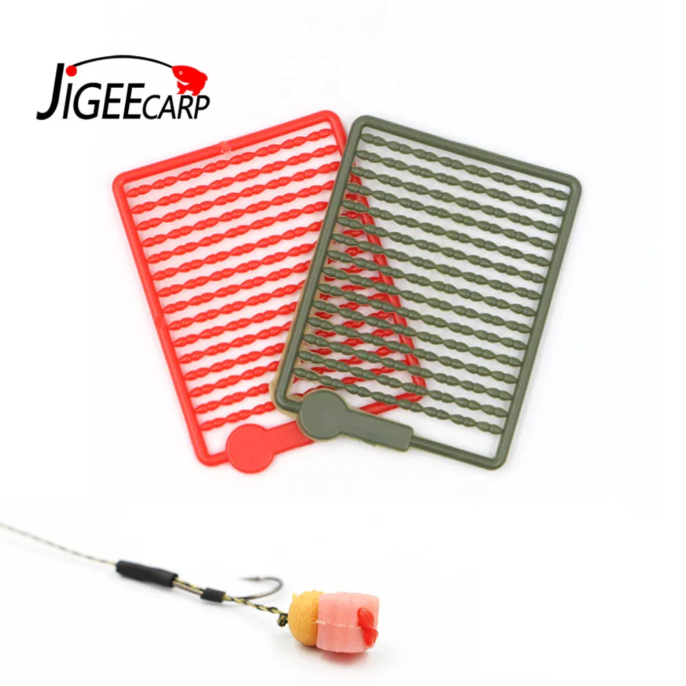 

JIGEECARP 3Cards(360pcs) Carp Fishing Boilie Stoppers Multi Color Hair Rig Bait Accessory Fishing Bobber Stop Tackle Tools
