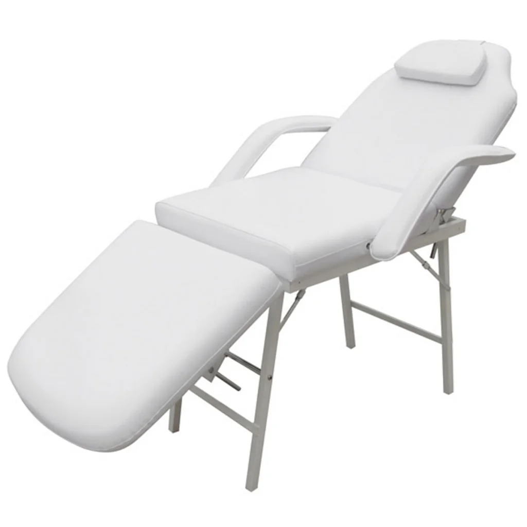 Treatment chair adjustable back and footrest whitein Beds from