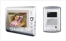 7 pulgadas de video teléfono de la puerta para villa sistema de intercomunicación de vídeo en color con manos libres monitor cámara bellaluminium puerta de vídeo