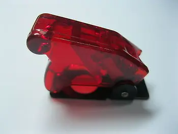 

10 pcs Safety Flip Cover for Toggle Switch Transparent Red Color