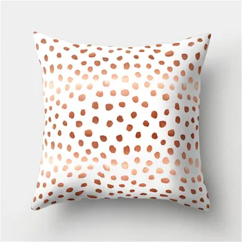 

Polyester Peachskin Pillow Case Rose Gold Pink Color Pineapple Geometric Pattern Shiny Pillow Cover Throw Pillows 7A2423