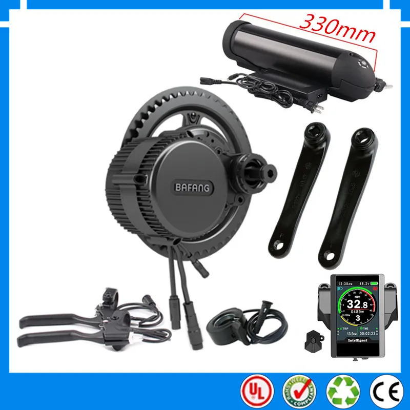 

EU US No taxes 36V 250W BBS01B Bafang mid drive electric motor kit with 36V 14Ah Li-ion Kettle ebike battery +charger