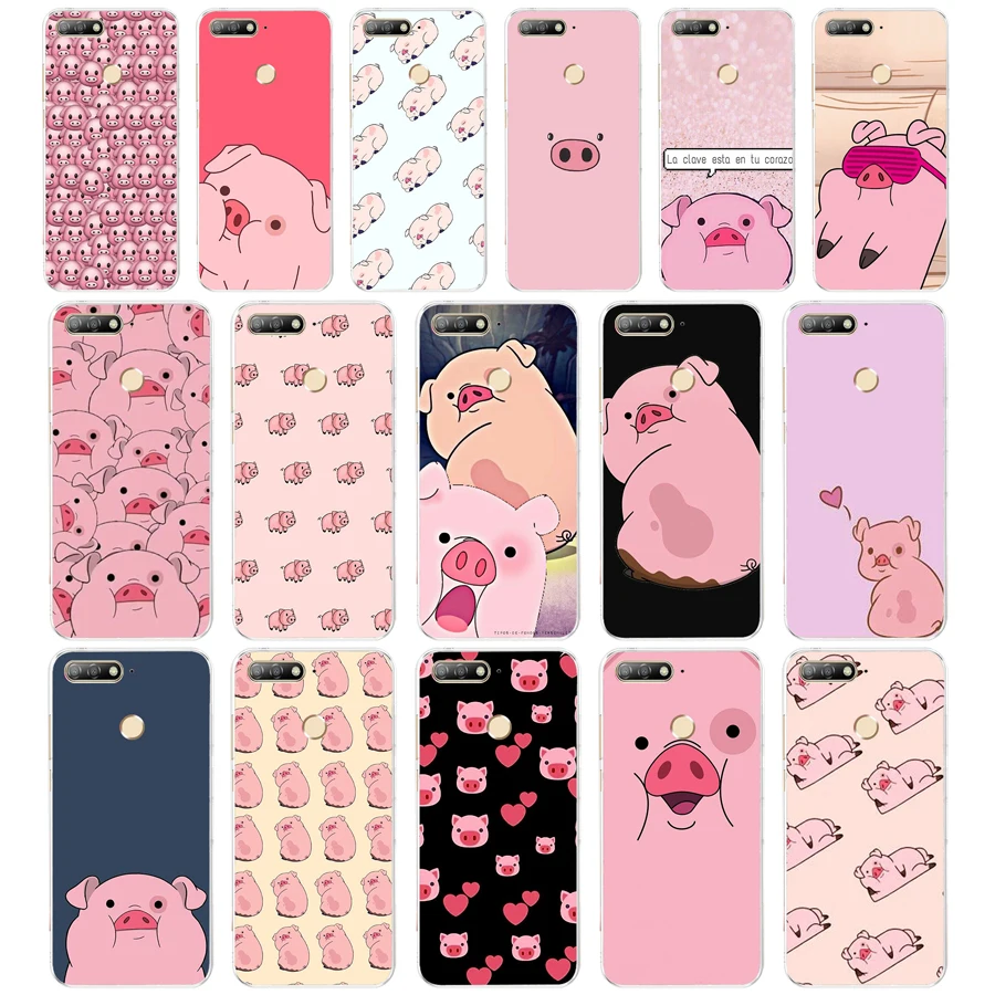 

17 Z Cartoon Anime Gravity Falls pig Coque TPU Soft Silicone Case For Huawei Honor P8 Lite 2017 7X 8X 7a pro 5.7 inch cell Cover