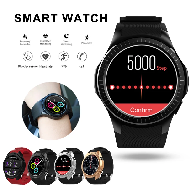 

L1 sports smart watch for Android ios MTK2503 heart rate 2G Wifi Bluetooth call 0.2M Camera TF card Men Smartwatch