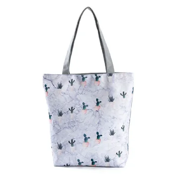 

Miyahouse Hot Sale Special Offer Simple Printed Summer Beach Bag Foldable Soft Print Handbag Shoulder Bag For All Industry Woman
