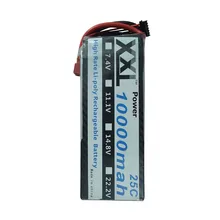 XXL Au Lithium polymère Batterie 18.5 V 10000 mAh 5S 25C pour Rc Hélicoptère Airplance Quadcopter Drone Bateria Lipo