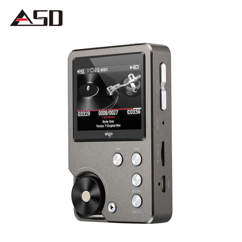 Aigo MP3-105 MP3-плеер dsd dac Портативный hi fi музыкальный плеер без потерь мини спортивный flac плеер