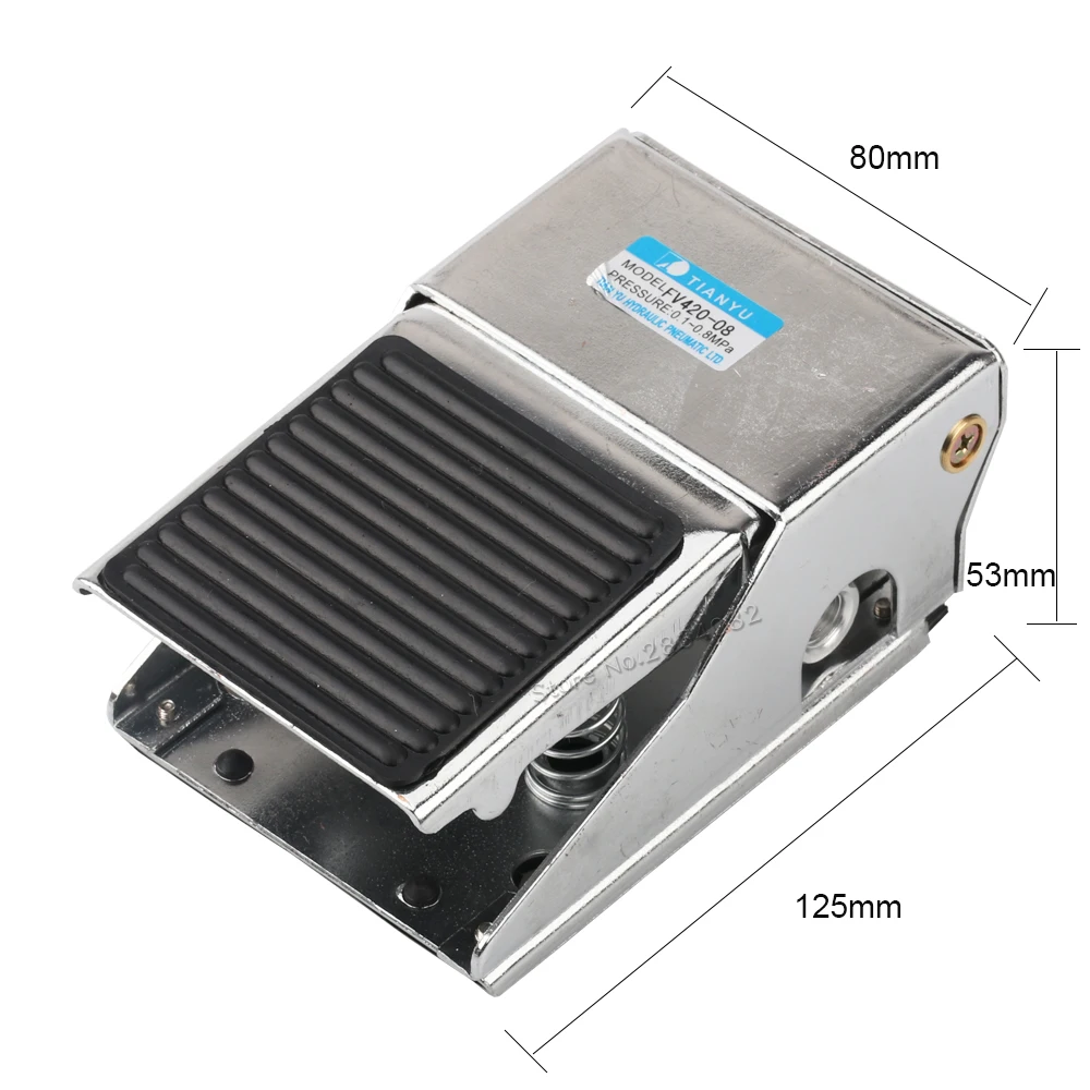 4 way 2 position air pneumatic foot pedal valve Momentary Manual valve