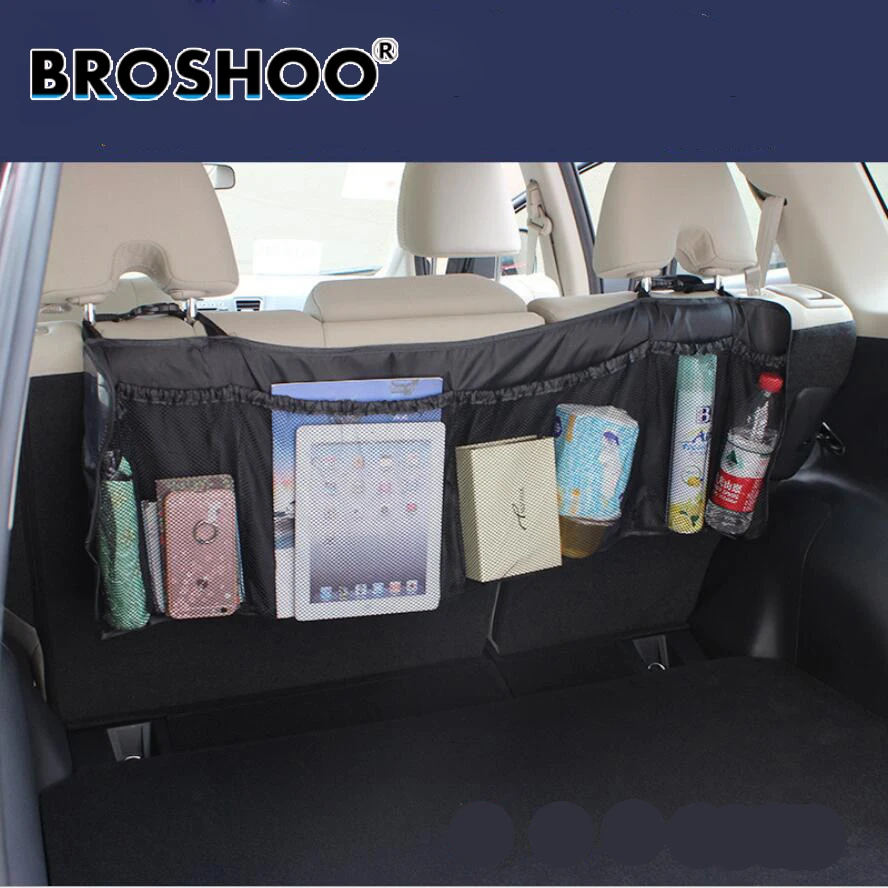 

BROSHOO Car Seat Bag Storage Grid Storage Container Bag Toy Car Styling Accessories Free Shipping 3 Color