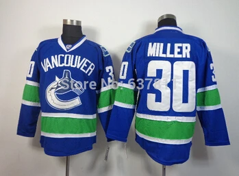 Fast Free Shipping 2015 Ice Hockey Jerseys #30 Ryan Miller Home Blue White Cheap Jersey Stitched logo M-XXX | Спорт и развлечения