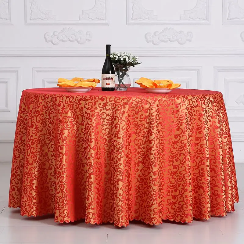 

New Arrival B24-4 Plant Western Restaurant Feast Jacquard Tablecloths Rectangle Square Round Wedding Table Cloth For The Kitchen