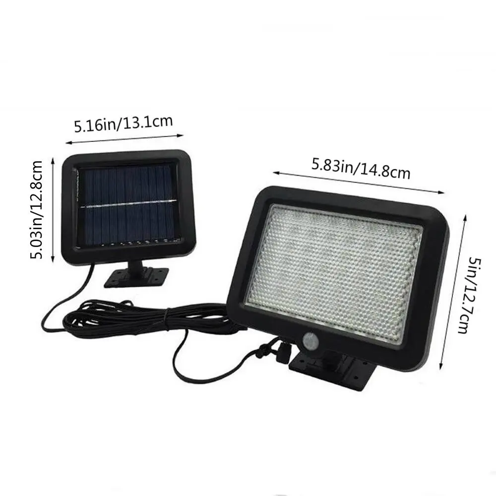 Chiclits 56 Led 1000mA Outdoor Solar Powered Light PIR Body Motion Sensor Solar Lamp Floodlights Garden Lawn Light Decoration  (1)