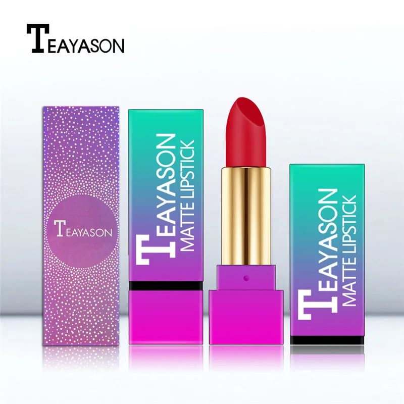 

New Makeup Waterproof Pigments Red Matte Lipstick Healthy Moisturizer Smooth Silky Long Lasting Gentle Velvet Matte Lip stick