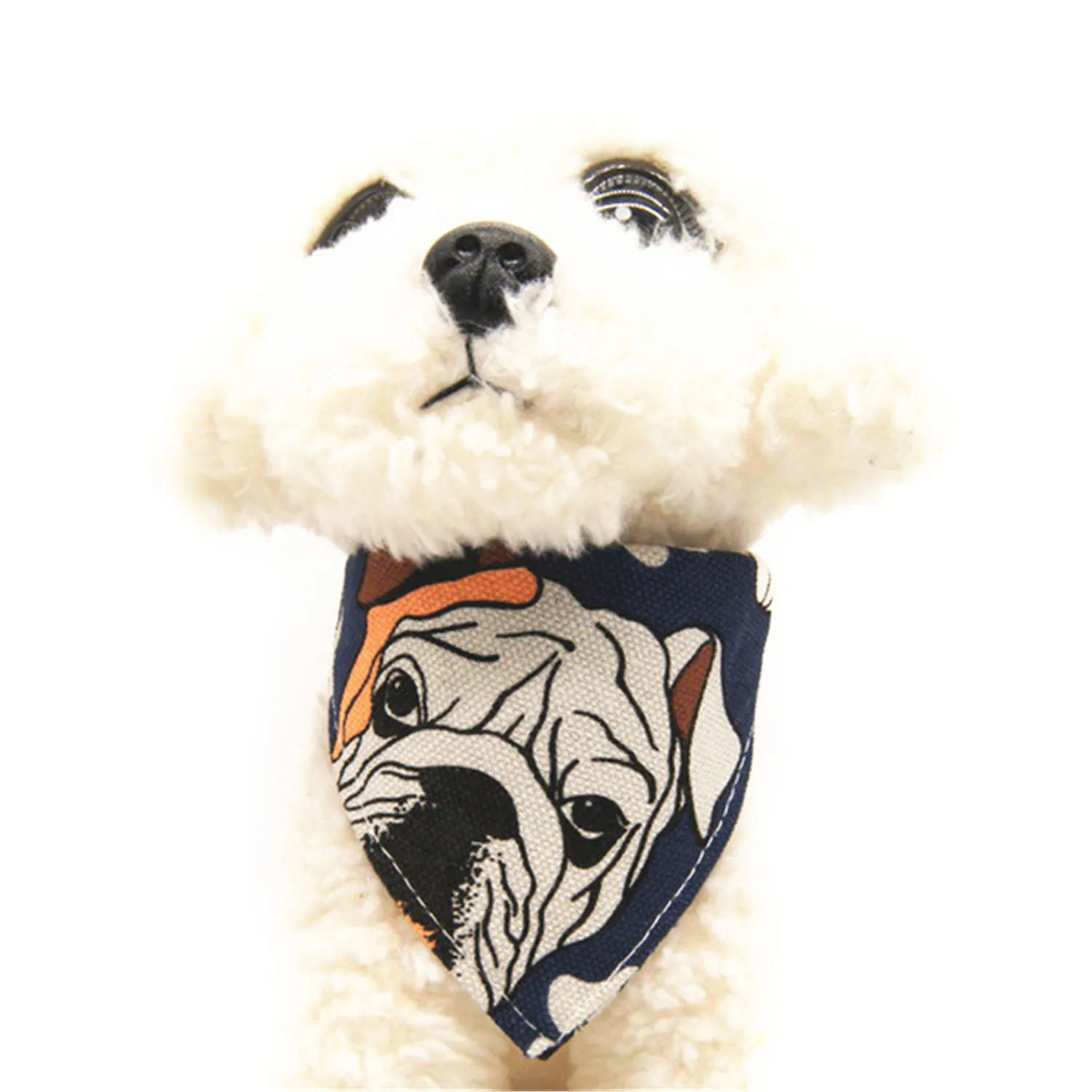 1 шт. Милый тканевый шарф-ошейник для собак Регулируемый треугольный бандана для щенков Высокое качество ошейник для кошек S-XL 5 цветов - Цвет: Dog