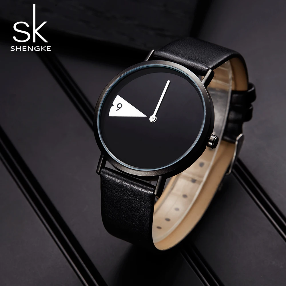 

SK Watch Women Fashion Creative Casual Shengke Black Ladies Quartz Wrist Watch Female Clock Reloj Mujer Bayan Kol Saati 2019 New