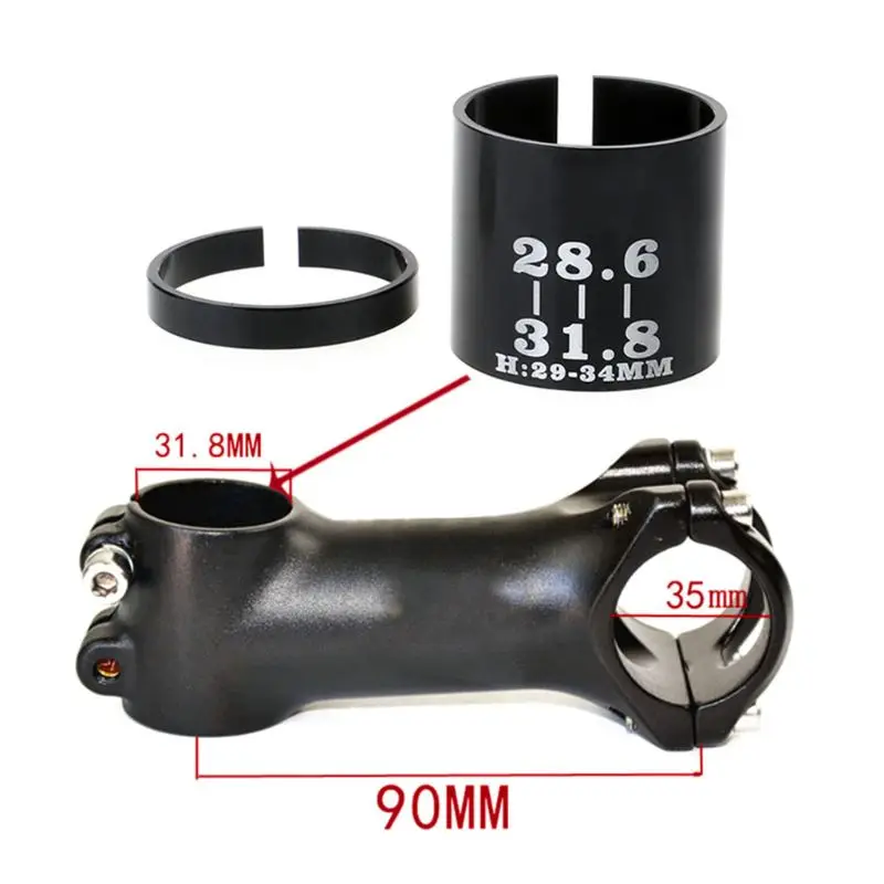 Bike Stem 25.4 to 31.8mm// 31.8 to 35mm Shim Bicycle Handlebar Adapter Spacer