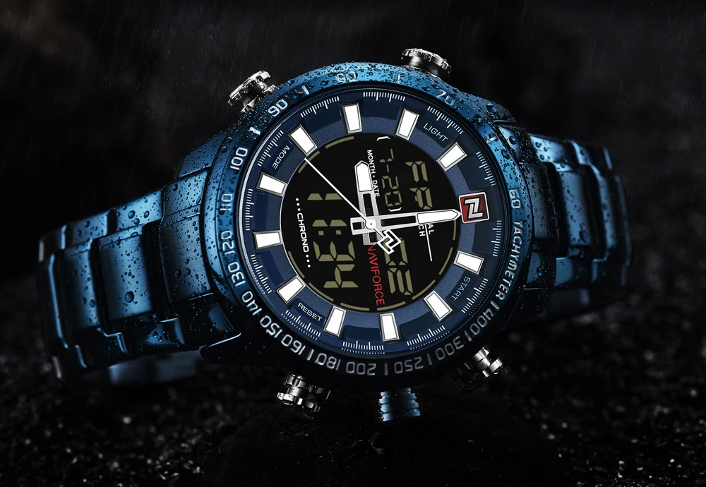 Relogio masculino NAVIFORCE Роскошные Брендовые мужские военные спортивные часы Цифровые