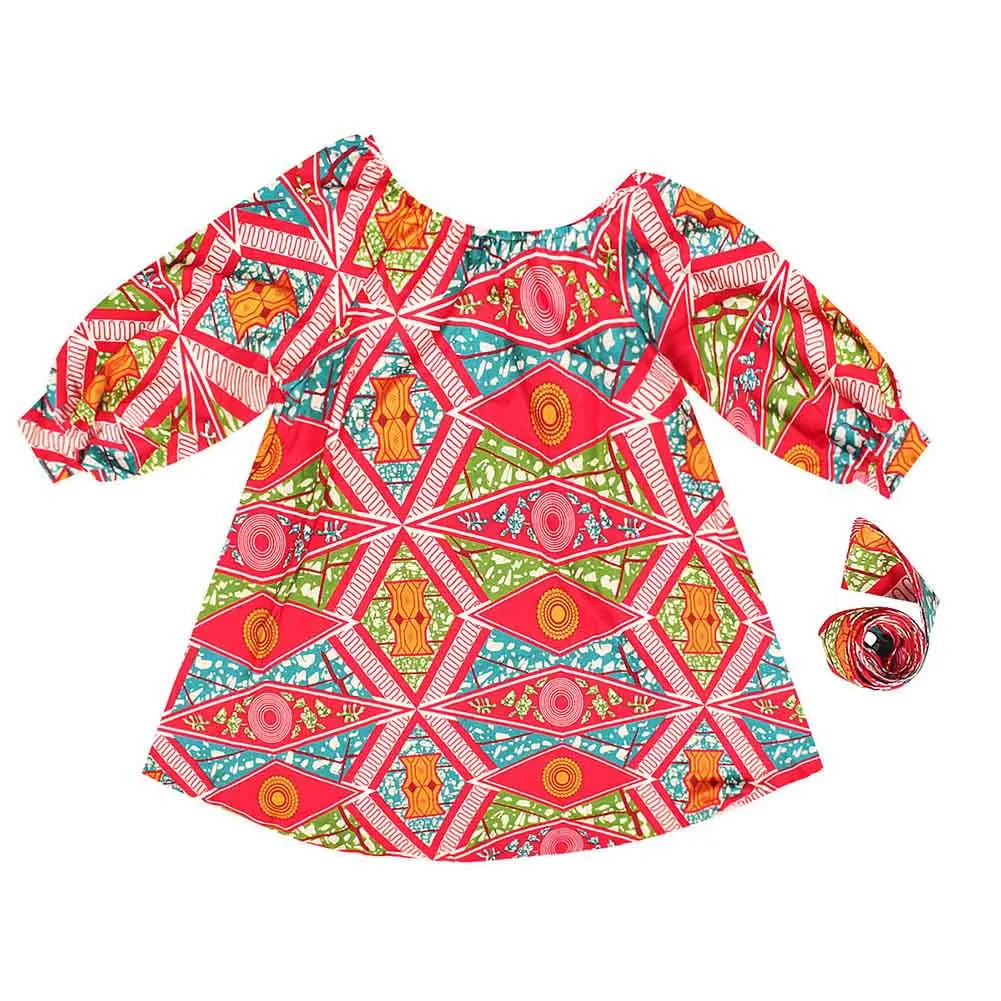 SUNGIFT Дашики новые модные африканские платья для женщин летние наклонные плечи два носить Африканский стиль печати Топ Dashiki