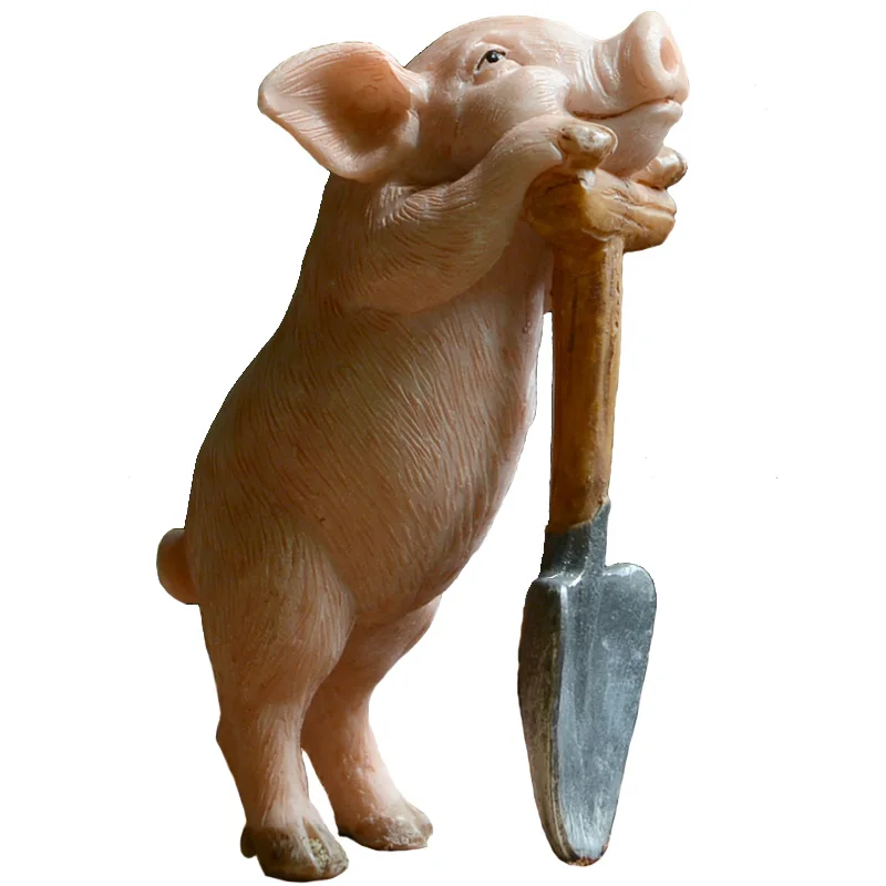 

new pig ornaments decorations creative lovely Decor simulation animal resin living room became lunar New bar Home arts crafts