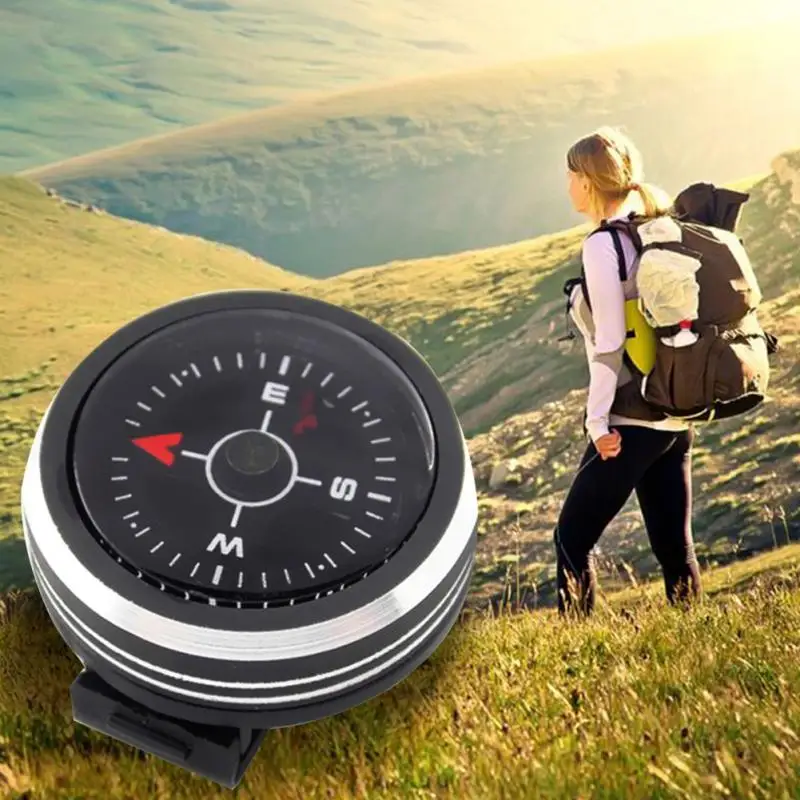 25MM Hiking Portable Mini Compass Outdoor Camping Climbing Direction