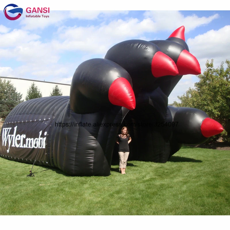 inflatable helmet tunnel tent2