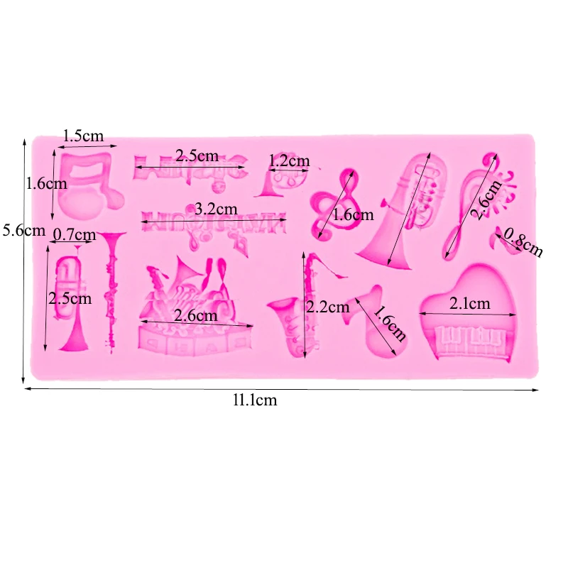 Sophronia M210 музыкальный инструмент фортепиано труба силиконовая форма для торта, капкейков желе Конфеты Шоколад Украшение выпечки инструмент