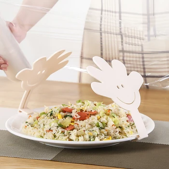 

Kitchen Smiling Face Small Hand Fresh-keeping Film Fixer storage rack 16.7*13cm