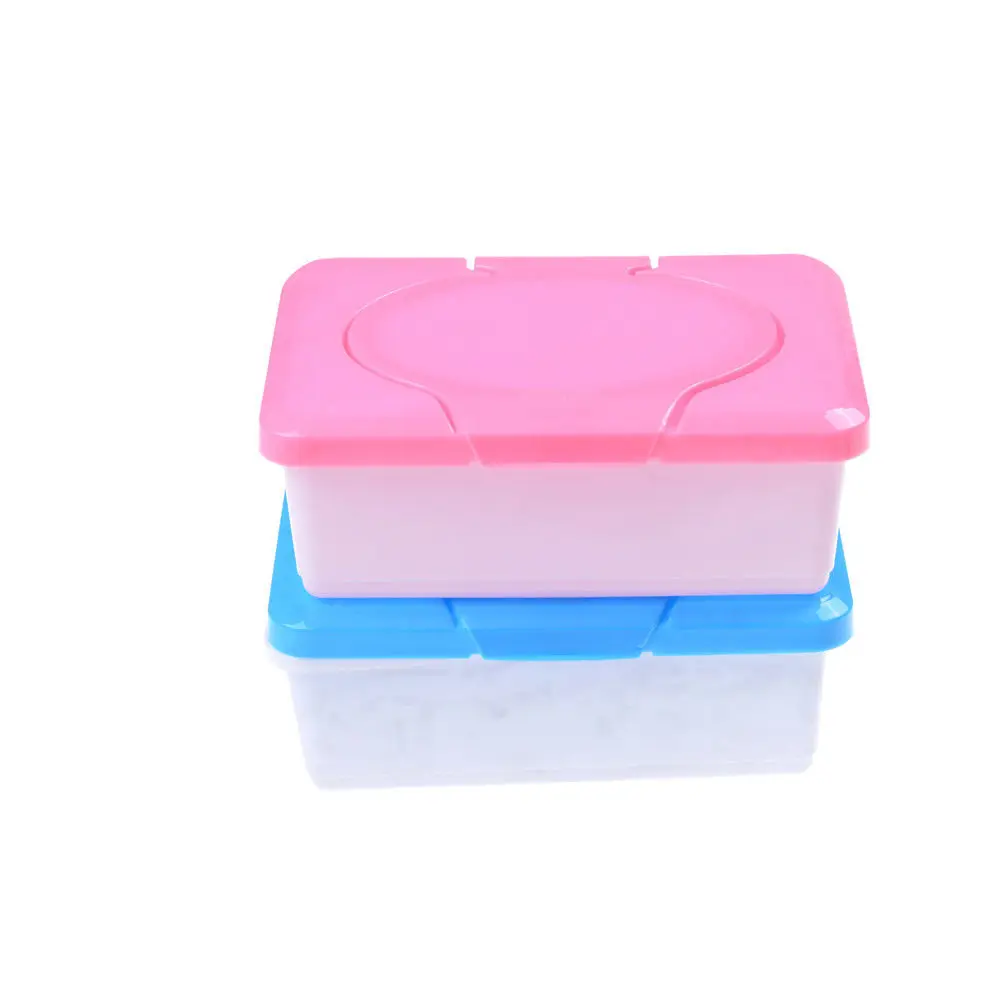 Пластиковая сухая коробка для влажных салфеток чехол детские салфетки пресс Pop-up дизайн домашний держатель для салфеток аксессуары розовый синий цвета