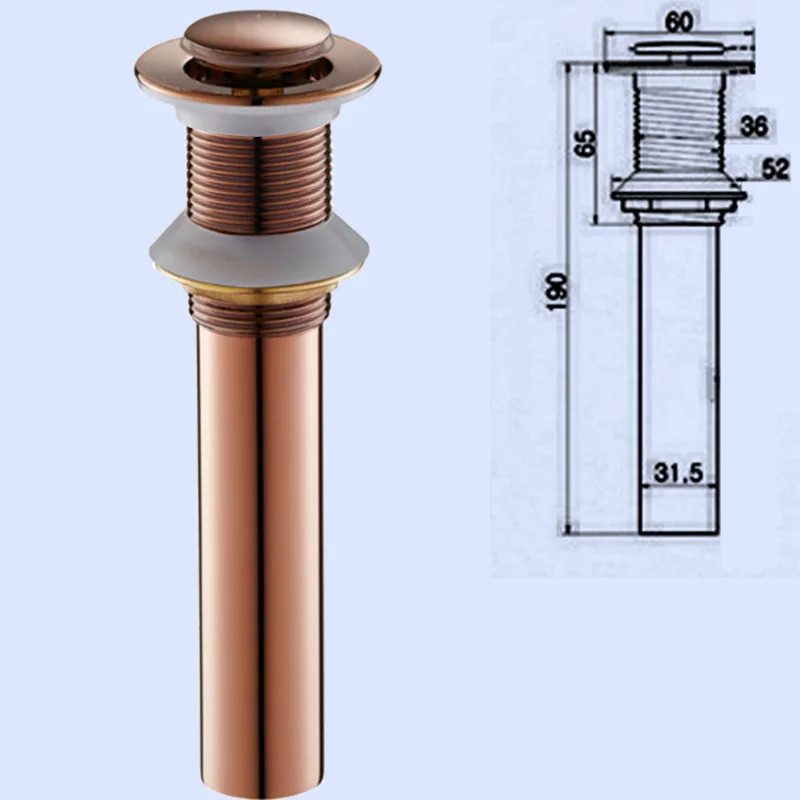 Rose Gold small pop up without hole