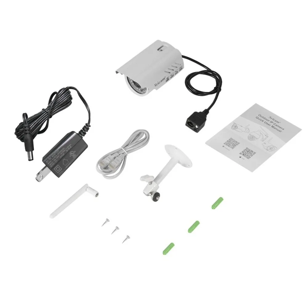 

AP009 P2P Wireless Camera 6MM Lens RJ-45 Small Outdoor Motion Detection Email Alert Waterproof Camera Webcam WPA2 DC12V US Plug